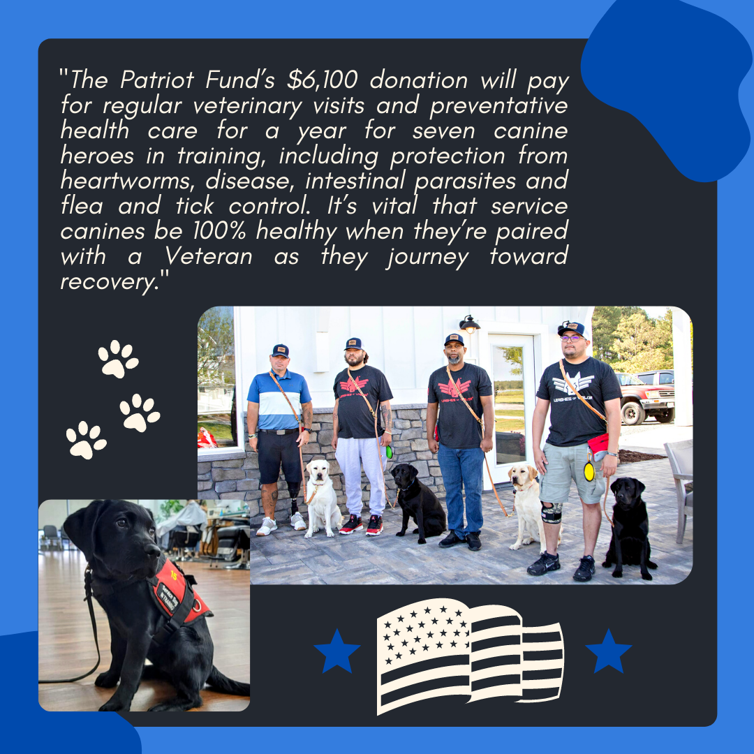 Leashes of Valor A Story of Impact via The Patriot Fund's Donations