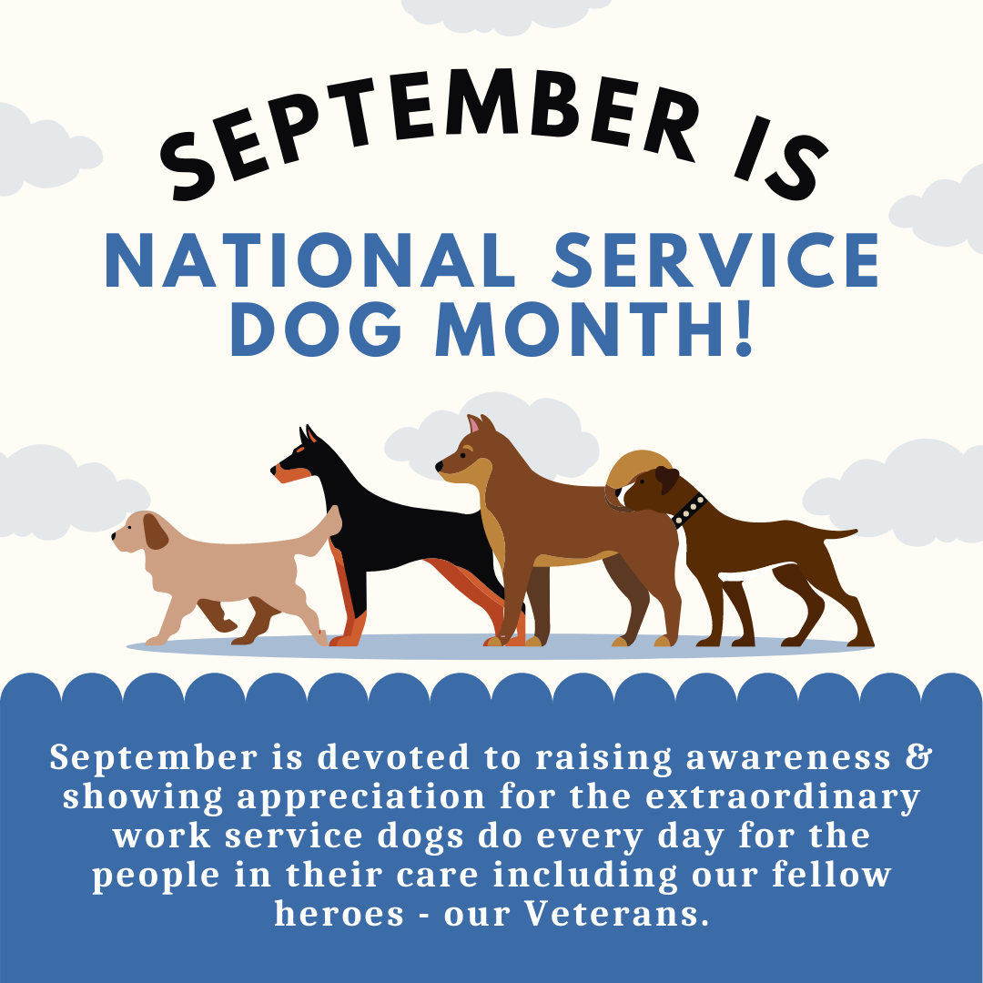 September is National Service Dog Month Patriot Fund